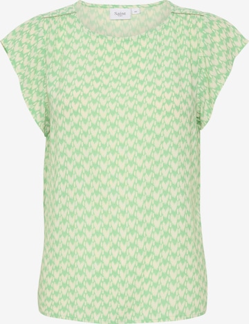 SAINT TROPEZ Bluse i grøn: forside