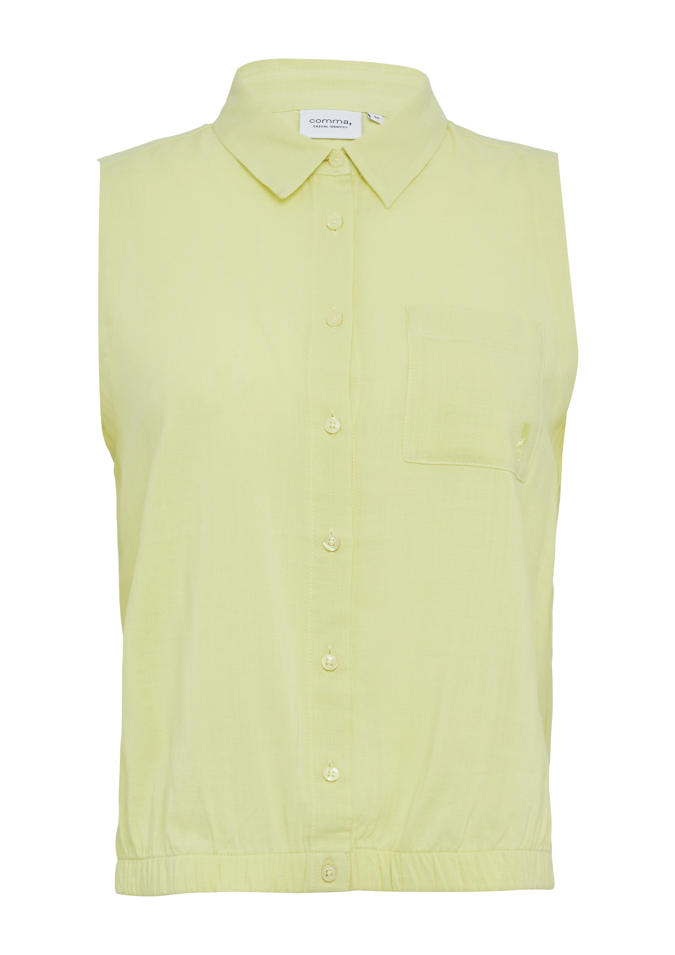 comma casual identity Bluse in Gelb: Vorderseite