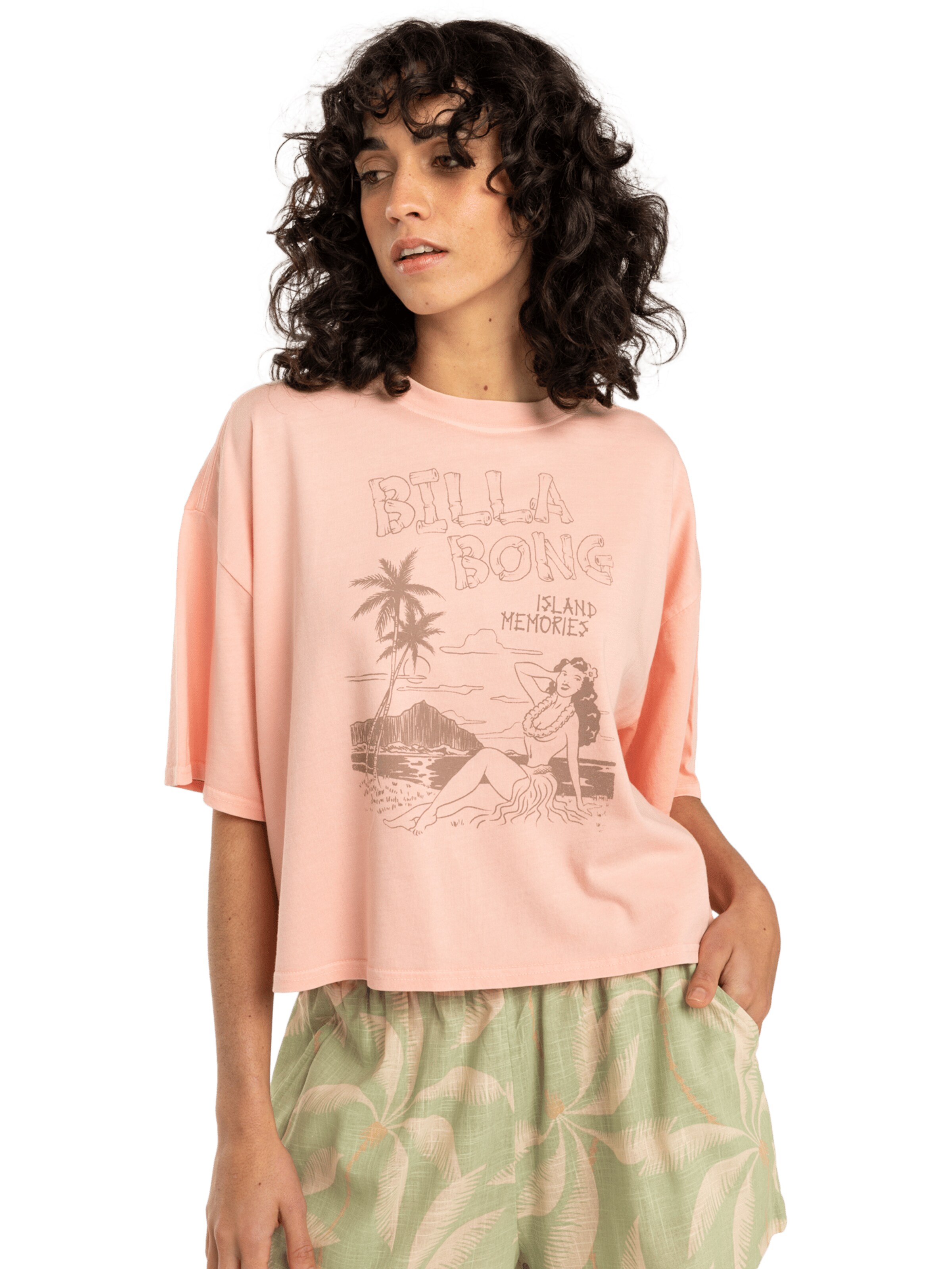 BILLABONG Shirt 'Island Memories' in Orange: front