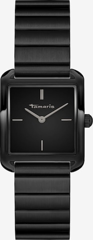 Tamaris Analoguhr in Schwarz: Vorderseite