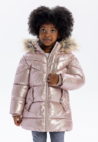 MINOTI Winter jacket in Pink: front