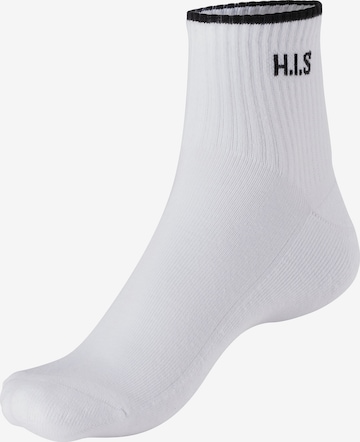 H.I.S Athletic Socks in White: front