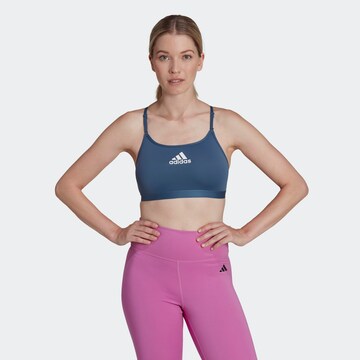 ADIDAS SPORTSWEAR Low Support Sportbehå i blå: framsida