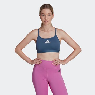 ADIDAS SPORTSWEAR Lav støtte Sports-BH i blå: forside