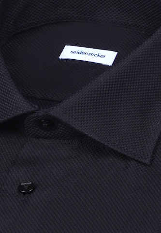SEIDENSTICKER Regular fit Business shirt in Black