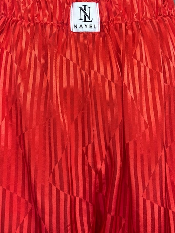 Wide leg Pantaloni 'Nyl' di NAYELPARIS in rosso