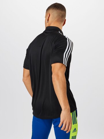 ADIDAS SPORTSWEAR Performance Shirt 'Primeblue Designed To Move 3-Stripes' in Black