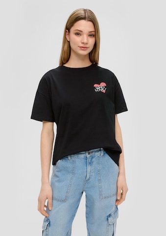 QS - Camiseta en negro: frente