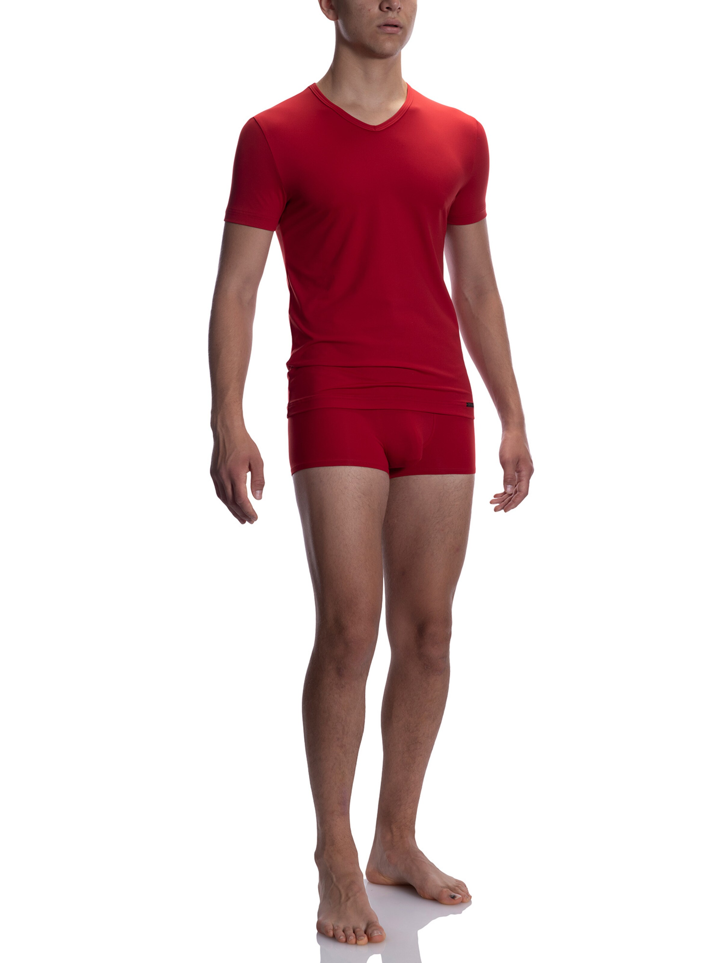 Olaf Benz - Camiseta térmica ' V-Neck RED 2059 ' en rojo