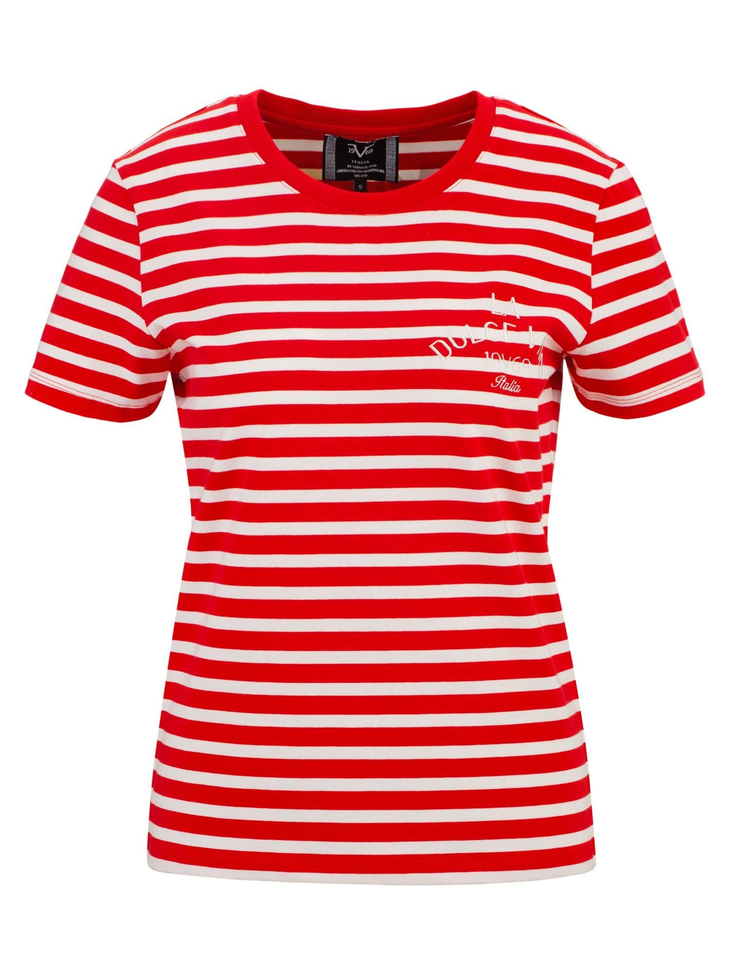 19V69 ITALIA - Camisa 'Bella Marina' em vermelho: frente