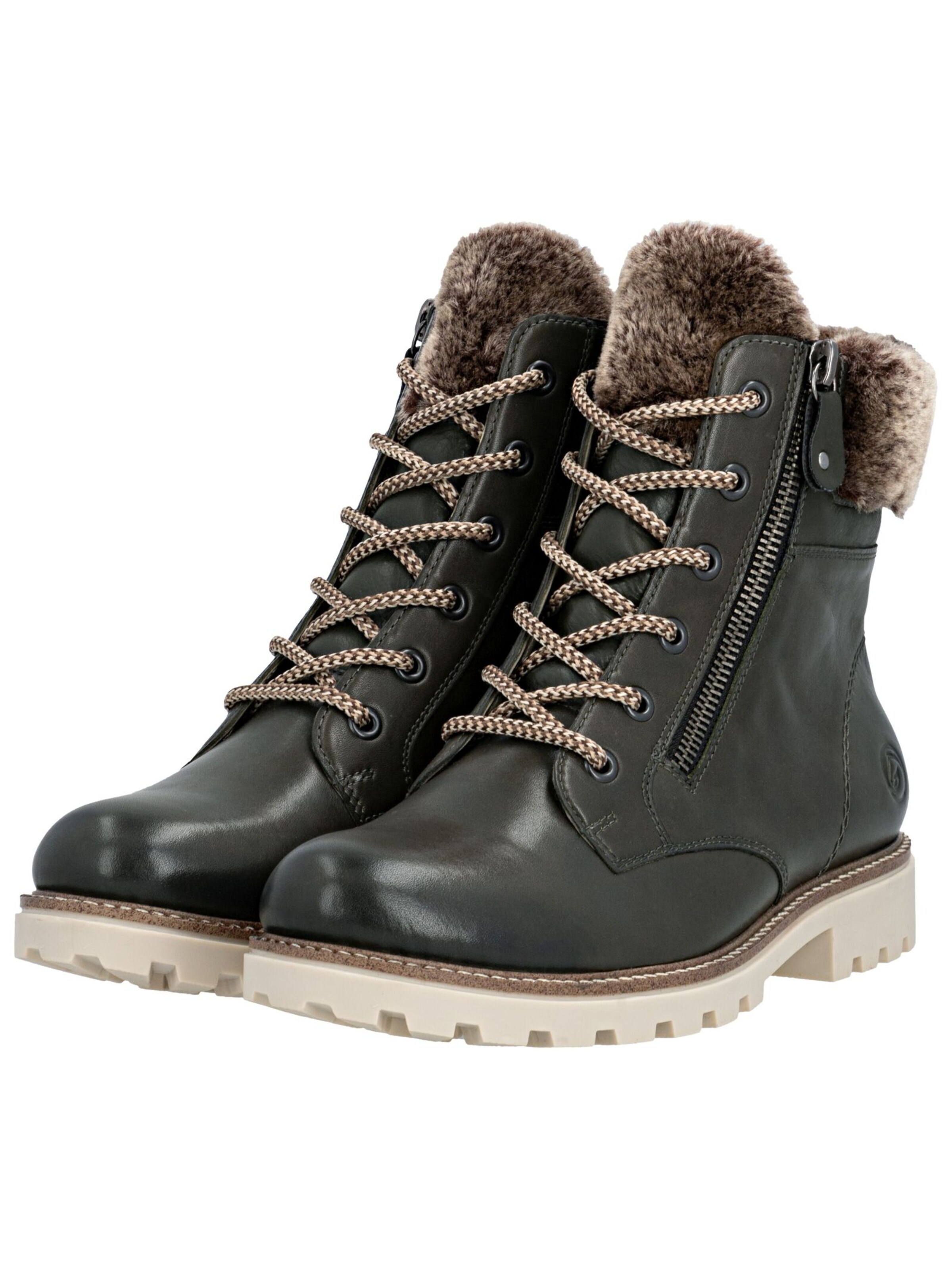 Bottines à lacets REMONTE en vert