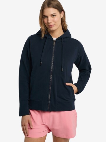 Elbsand Zip-Up Hoodie 'Nitha' in Blue: front