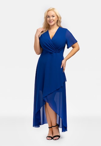 Karko Evening Dress ' MONIKA ' in Blue: front