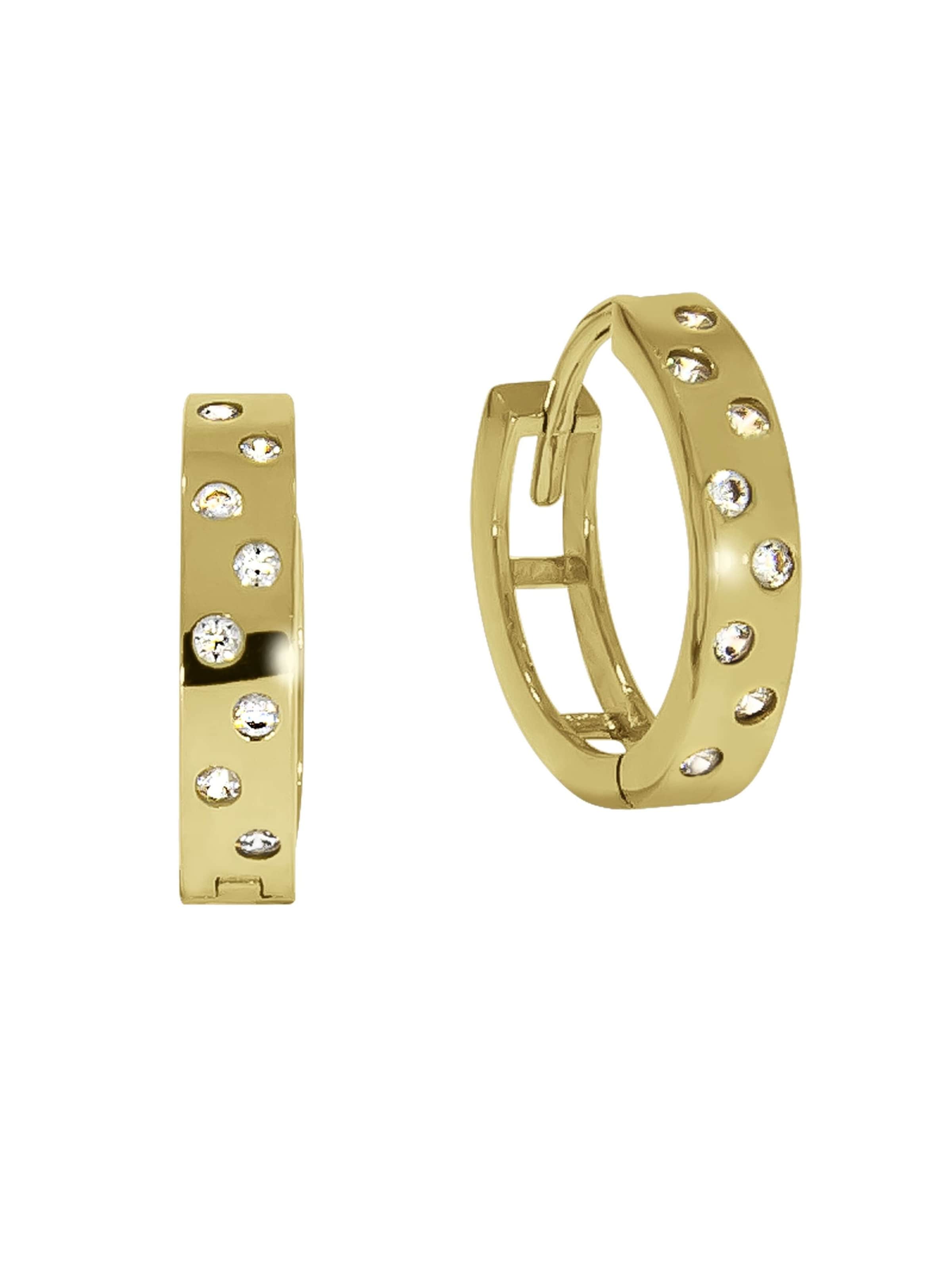 Boucles d'oreilles CELESTA en or : devant