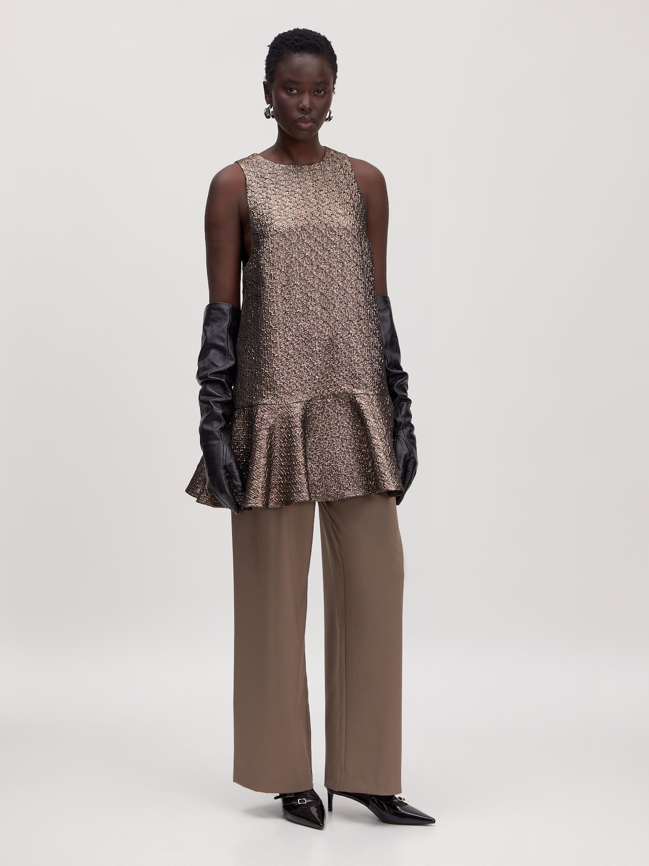 EDITED Abito da cocktail 'Zainab' marrone