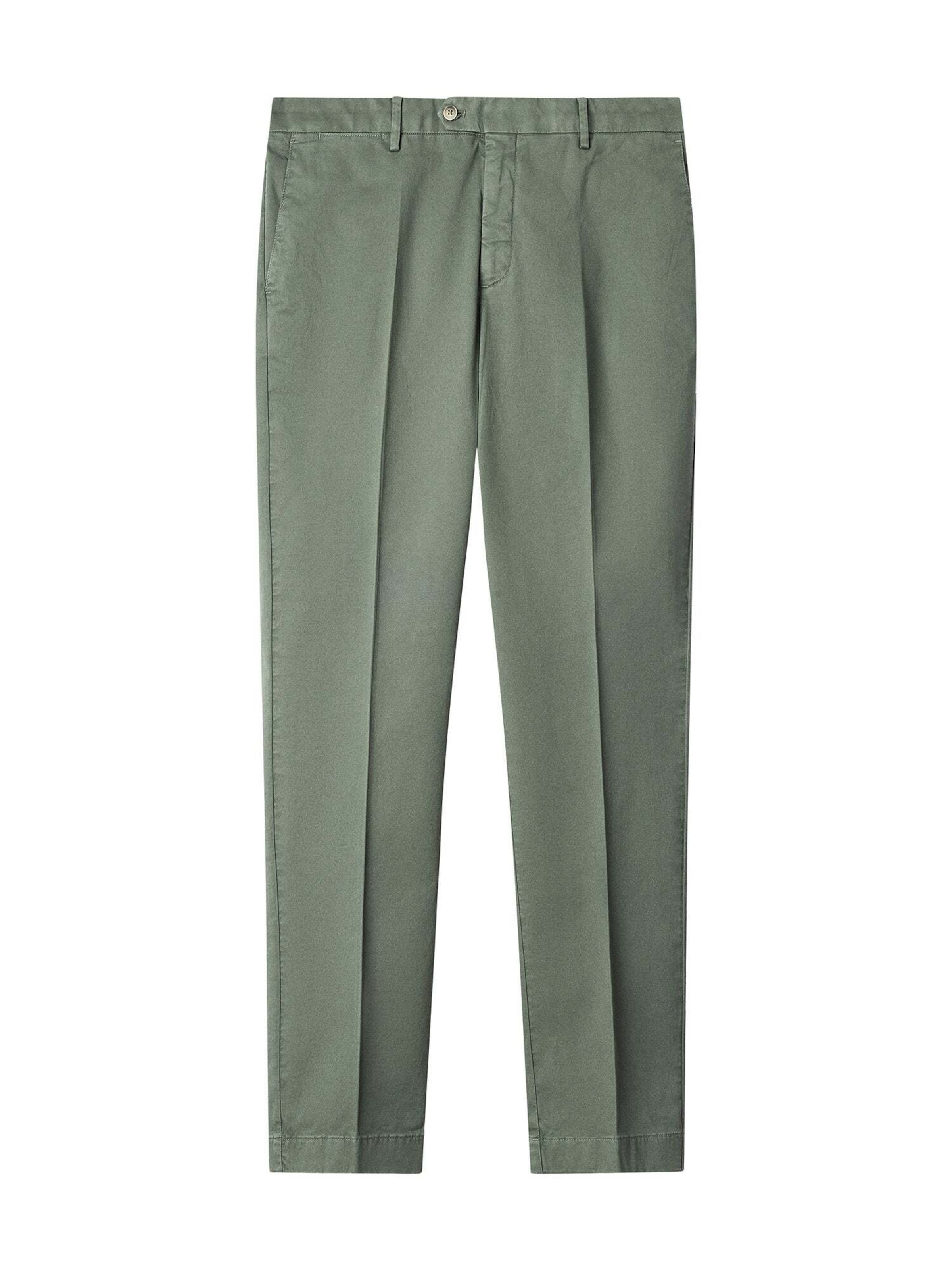 Hackett London Pantalon à plis 'Sanderson' en vert, Vue avec produit