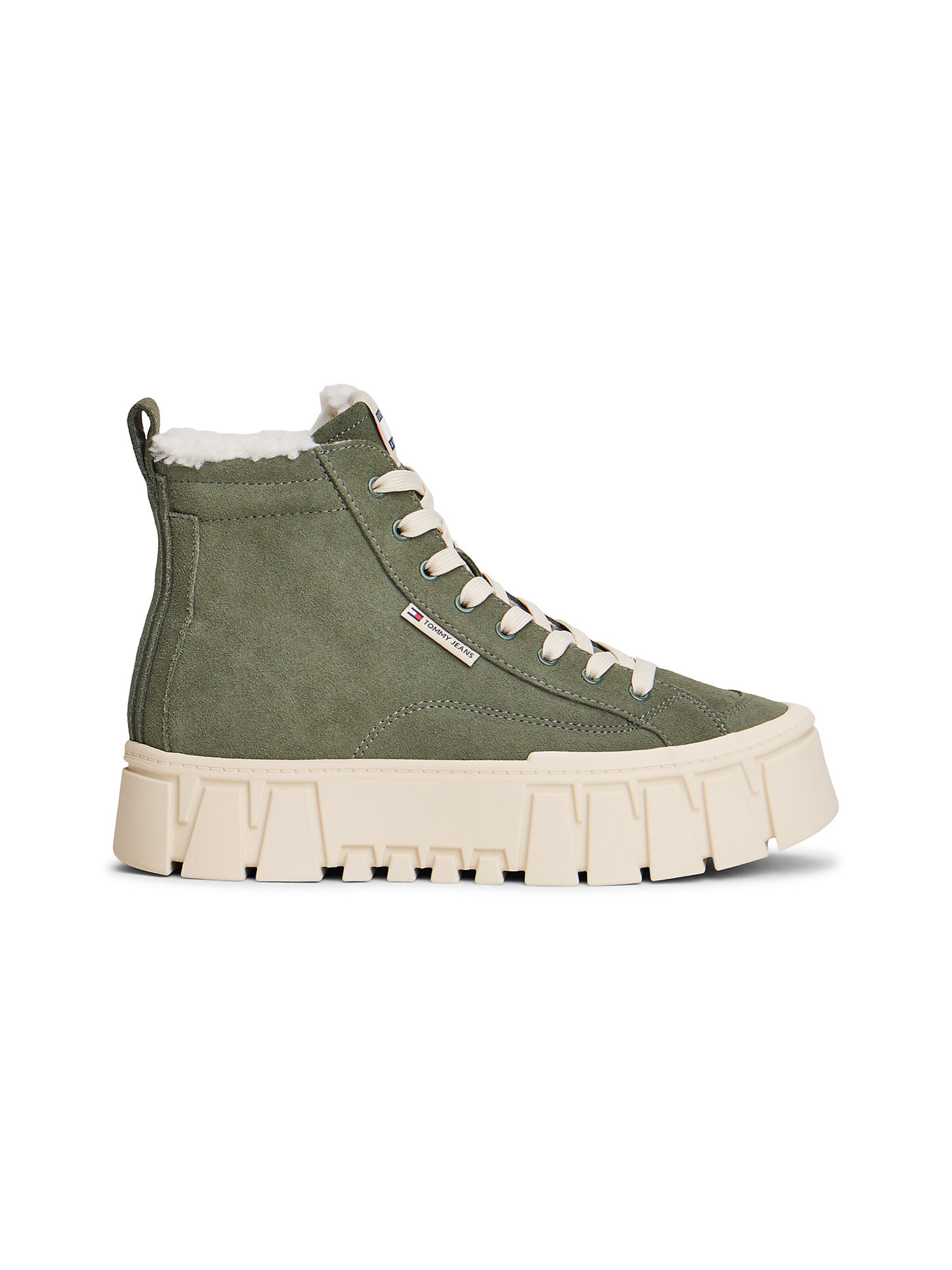 Baskets hautes Tommy Jeans en vert