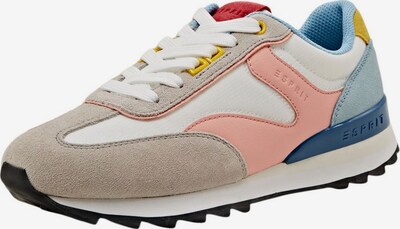 ESPRIT Sneakers low i beige / blå / laks / rød / hvit, Produktvisning