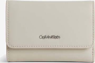 Porte-monnaies Calvin Klein en beige : devant