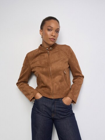 Salsa Jeans Tussenjas in Bruin: voorkant