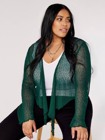 Cardigan Apricot en vert