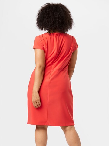 Lauren Ralph Lauren Plus Dress 'BRENDA' in Red