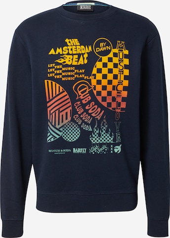 Sweat-shirt SCOTCH & SODA en bleu : devant