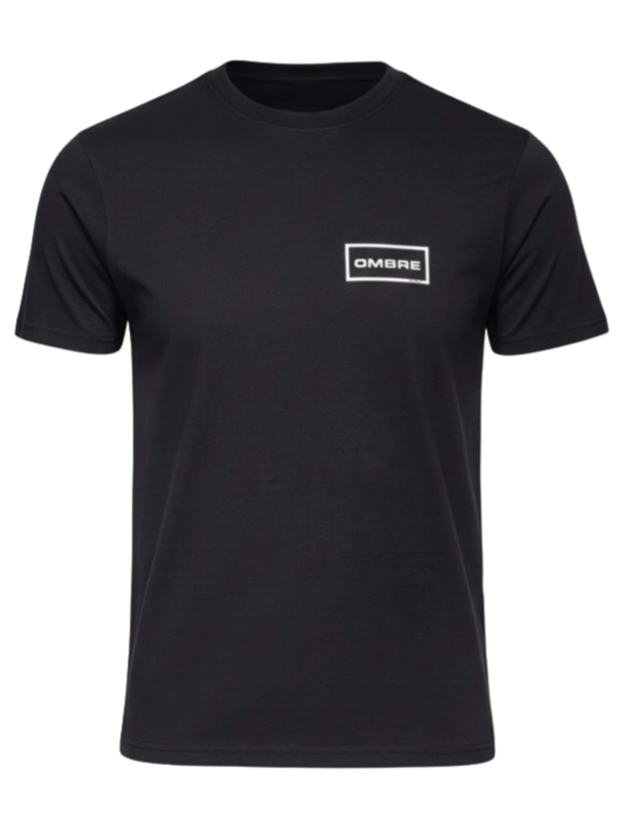Ombre Shirt in Zwart: voorkant