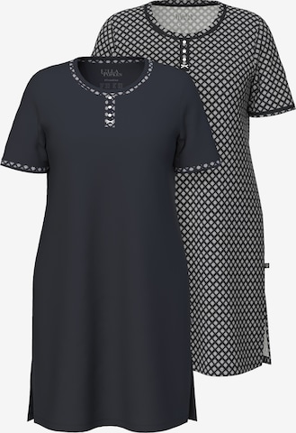 Ulla Popken Nachthemd in Schwarz: Vorderseite