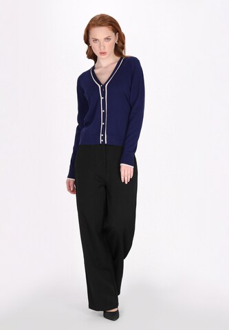 DreiMaster Klassik Gebreid vest in Blauw
