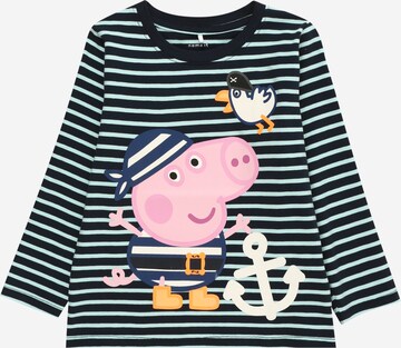 Tricou 'Mister Peppapig' de la NAME IT pe albastru: față