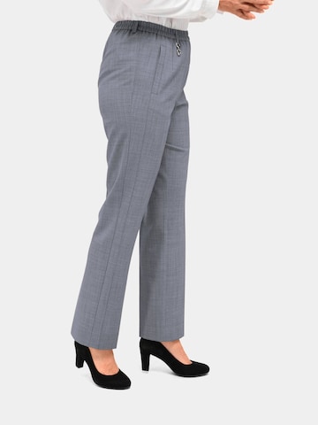 Goldner Regular Trousers with creases in Silver