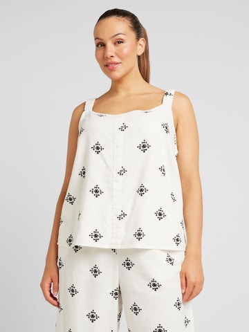 ONLY Carmakoma Top in White: front