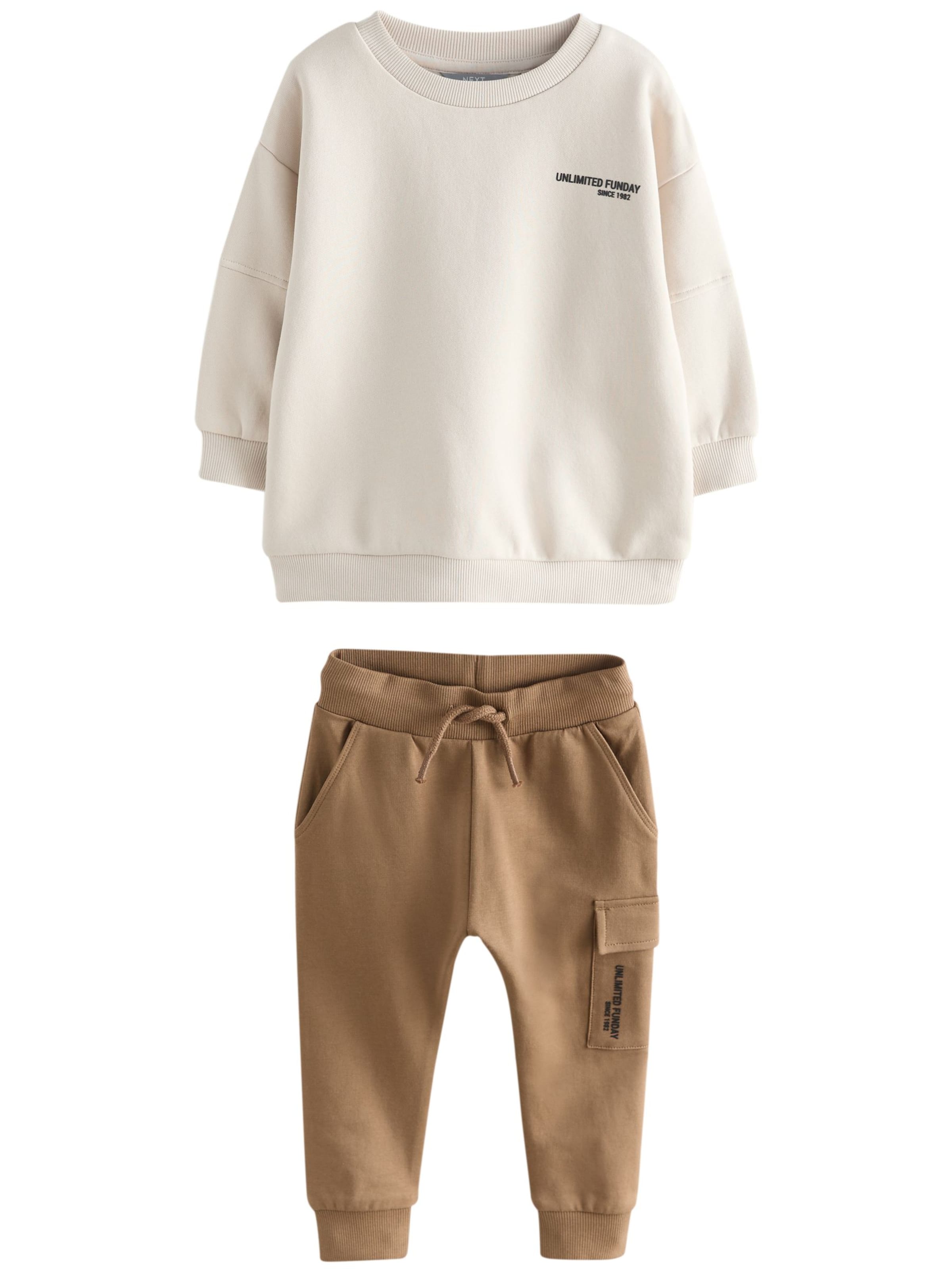 Next Костюм для бега в Бежевый: спереди