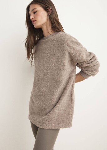 MANGO Sweatshirt 'Coma' in Brown