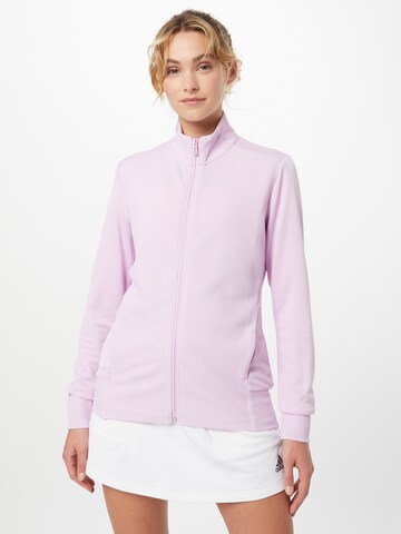 ADIDAS GOLF Athletic Jacket in Purple: front