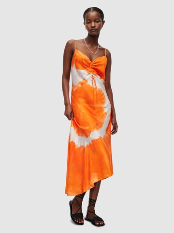 AllSaints Sukienka 'ALEXIA MARIANA' w kolorze pomarańczowy