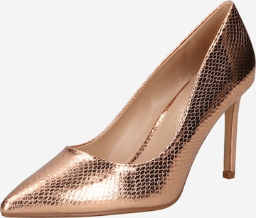 Dorothy Perkins - Zapatos con plataforma en oro: frente