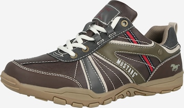 MUSTANG Nízke tenisky - Hnedá: predná strana