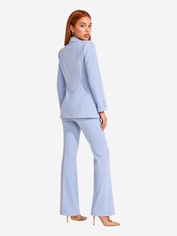 I AM Regular Trousers with creases 'Pantaloni Svasati PE26100' in Blue