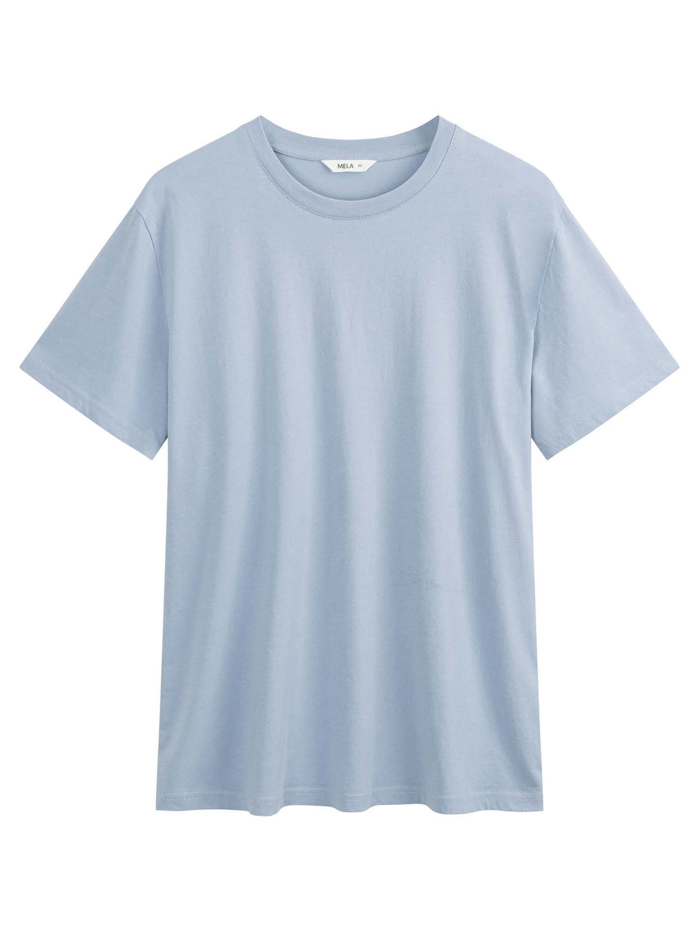 MELA - Camisa 'Sadhil' em azul: frente