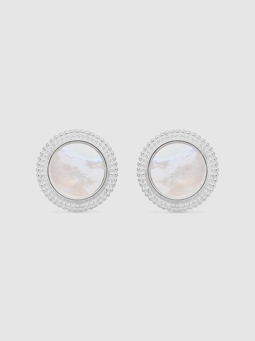 Luxenter - Pendientes 'Utia' en blanco: frente