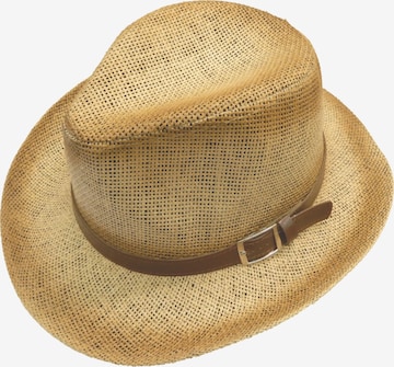 Chaplino Hat 'Texas' in Beige: front