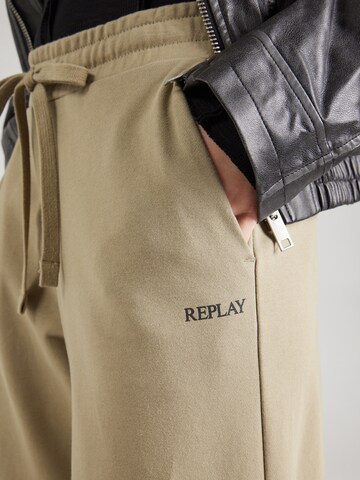 REPLAY - Pierna ancha Pantalón en verde