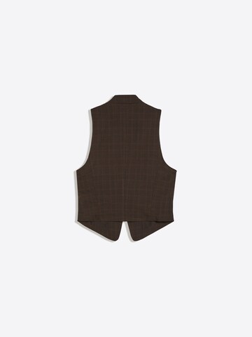 Bershka Suit vest in Brown