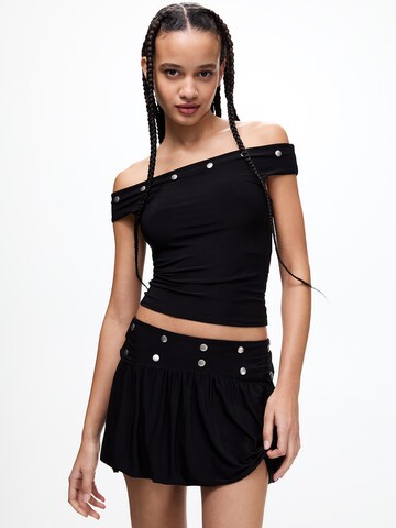 Pull&Bear Top in Schwarz: Vorderseite