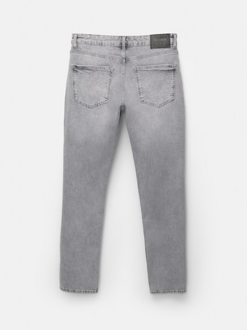 Pull&Bear Слим фит Дънки в сиво
