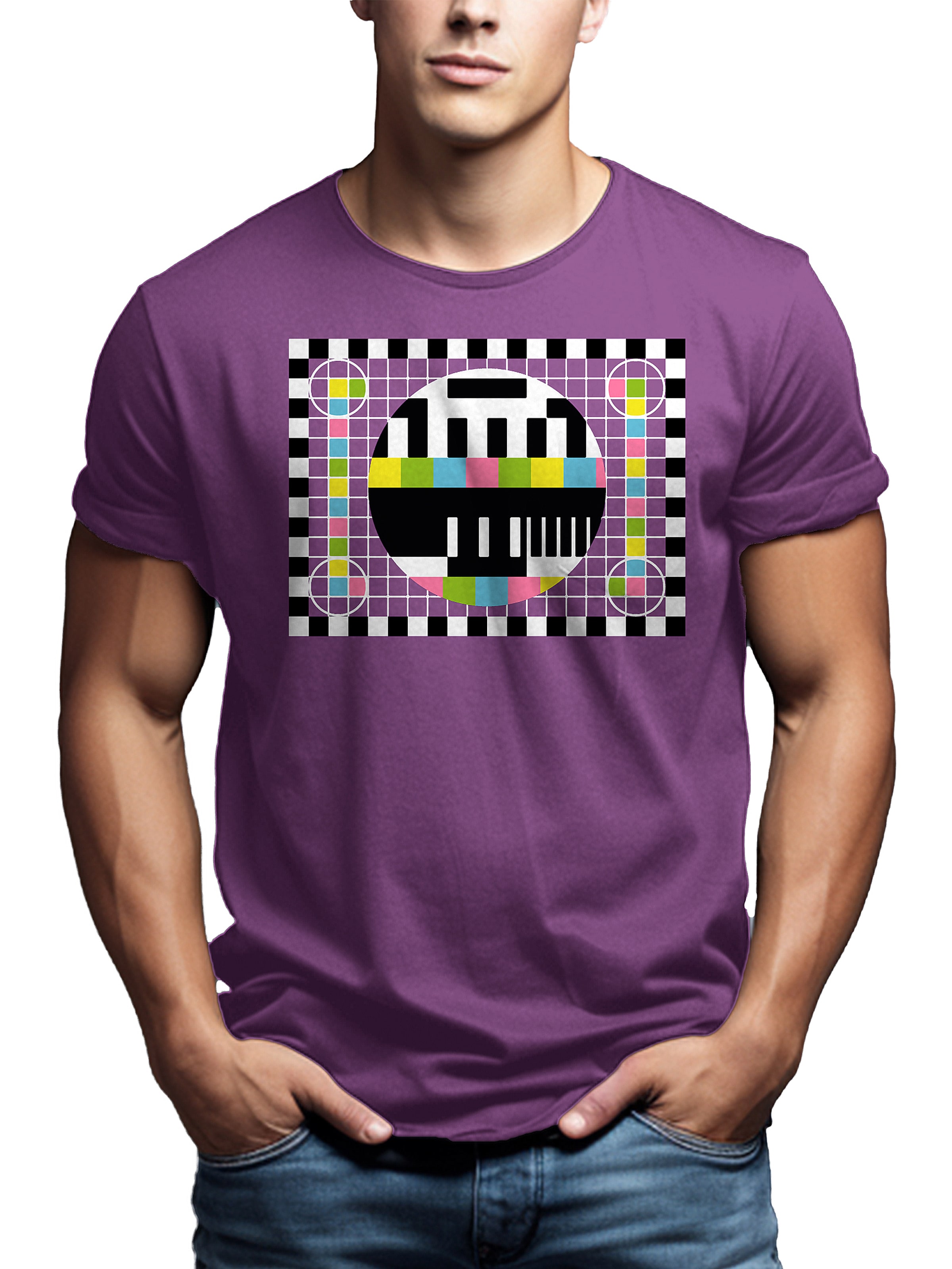 MAKAYA Shirt 'Testbild' in Purple