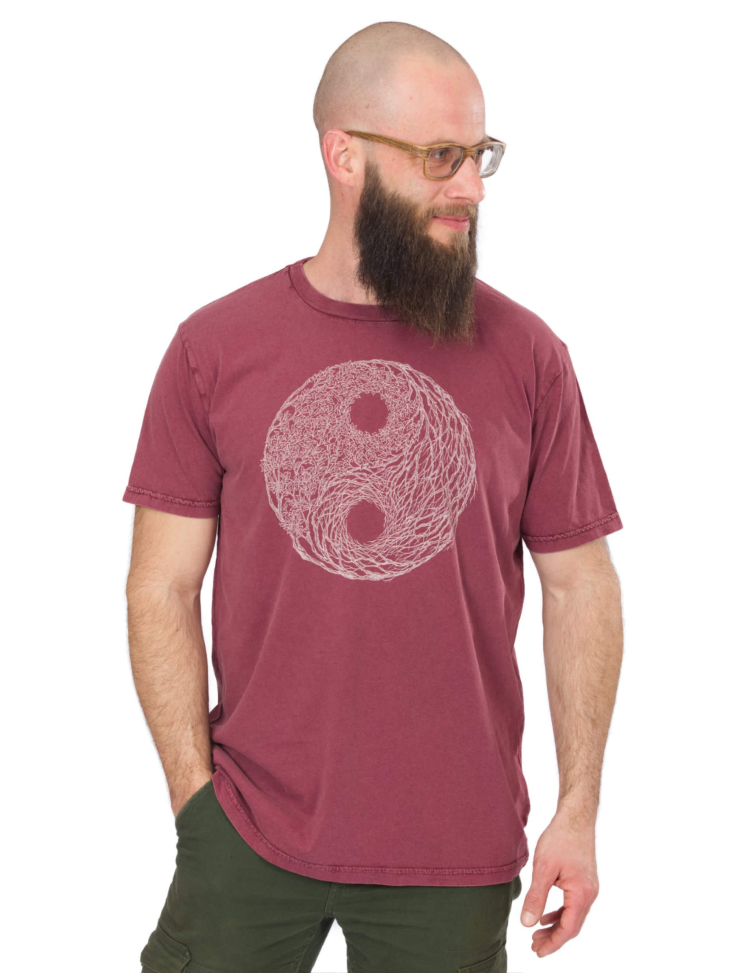 Life-Tree Shirt 'YinYang' in Red