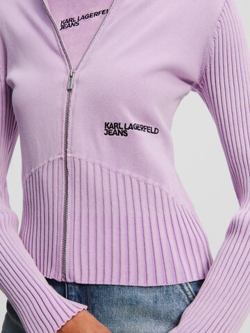 Cardigan KARL LAGERFELD JEANS en violet